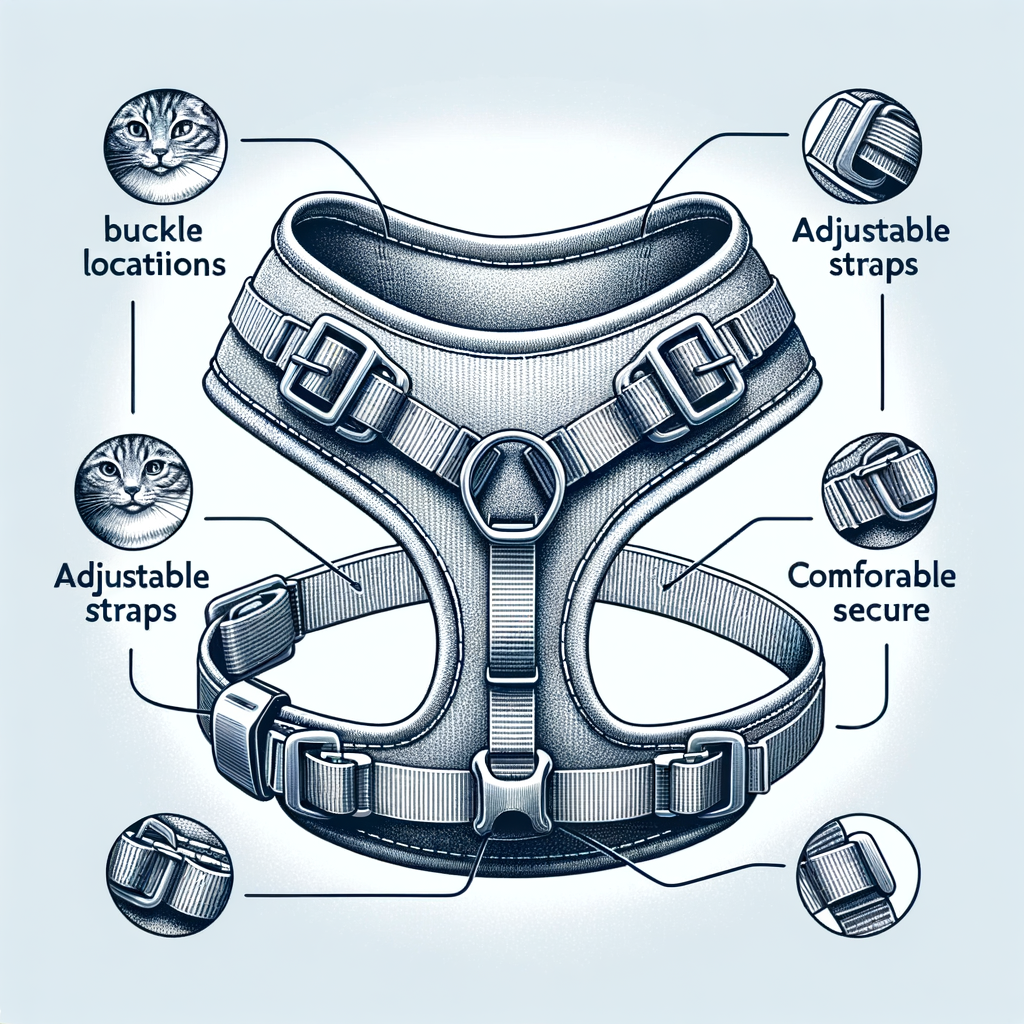 Infographic illustrating the importance of adjustability in cat harness design, highlighting adjustable cat harness features for optimal comfort and security.